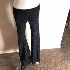 Nightcap for Free People Lace Bell Bottom Pants